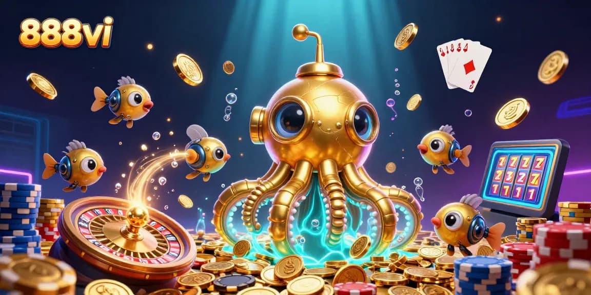 Experience winning excitement at 888vi with a vibrant underwater casino adventure.