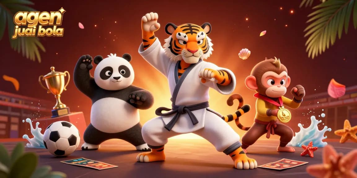 Experience thrilling moments in agen judi bola with vibrant characters and energetic betting elements.