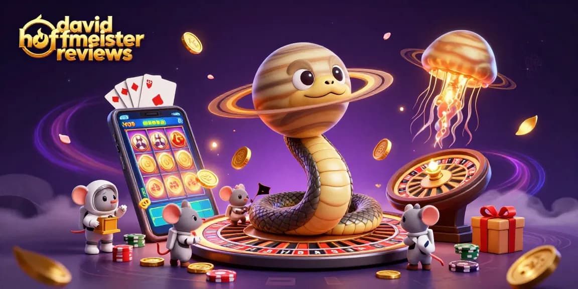 Engage with colorful slots and cosmic dealer in this david hoffmeister reviews-themed casino scene.