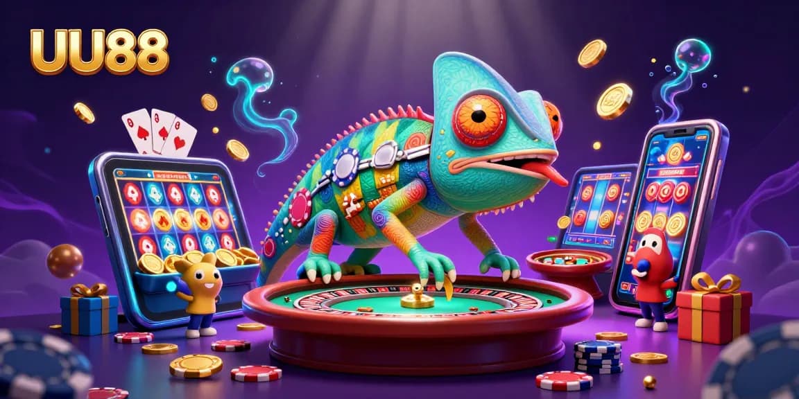 Experience gaming thrills with UU88, where chameleon casino magic meets spinning slot excitement!