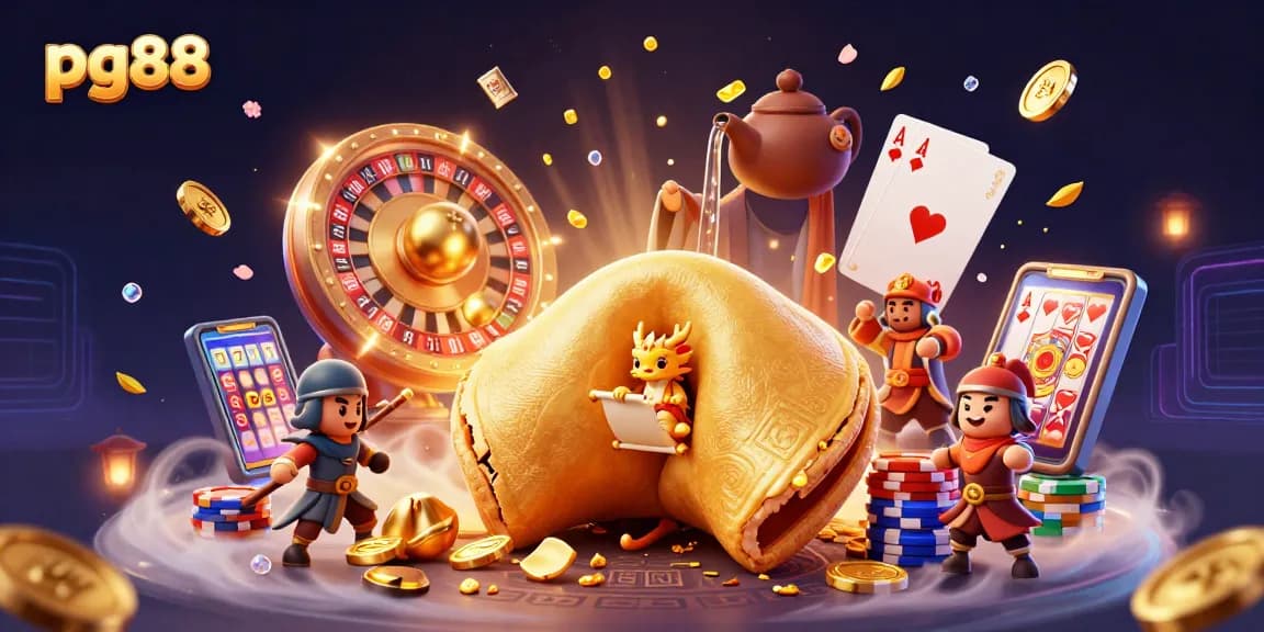 Engage with pg88 to uncover a dynamic 3D casino scene showcasing vibrant gaming elements and opportunities.