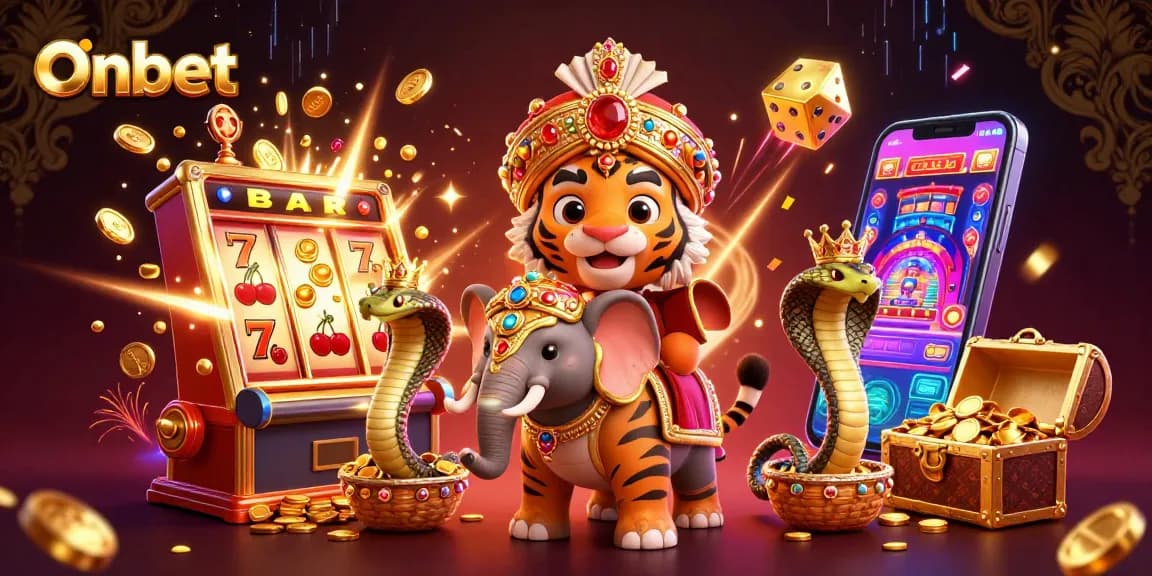 Experience thrilling jackpots at Onbet with 3D characters and dynamic casino elements.