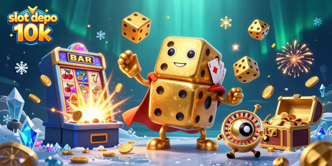 Win big with slot depo 10k: Experience exhilarating gaming action, dynamic visuals, and vibrant casino elements.