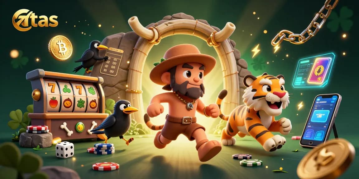 Experience thrilling gaming adventures at atas casino with vibrant characters and dynamic elements.