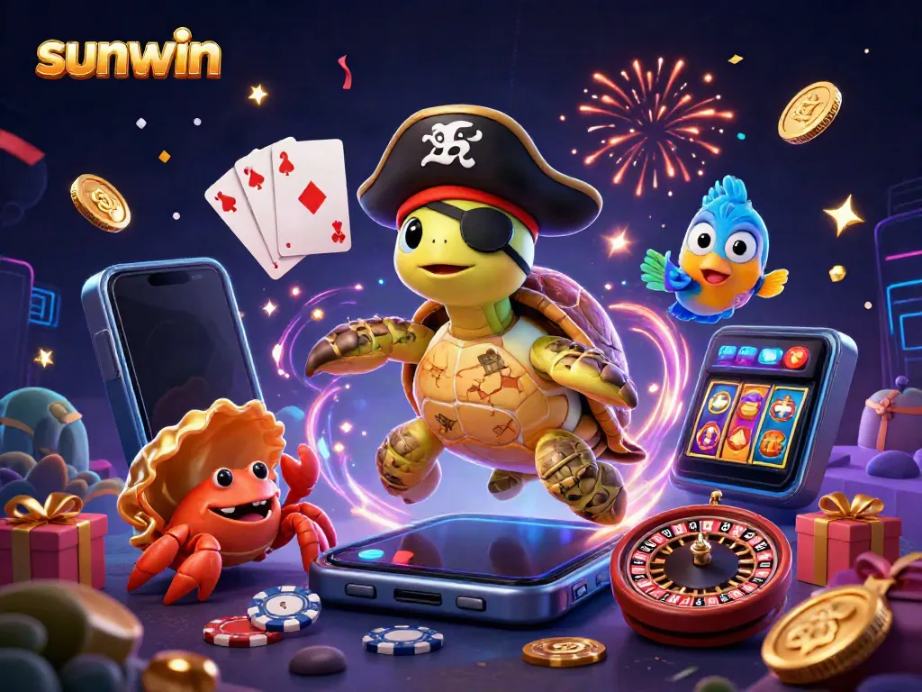 Engage with sunwin's vibrant gaming world featuring exciting animation and colorful symbols.