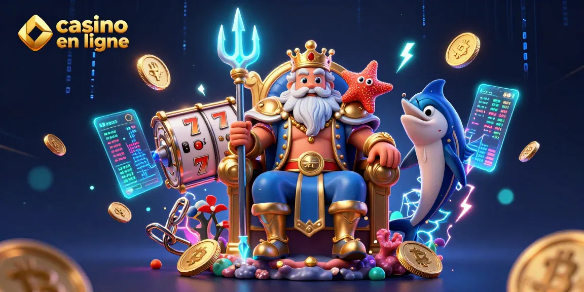 Participez à un gameplay passionnant sur casino en ligne avec Neptune et des éléments de machines à sous captivants.
