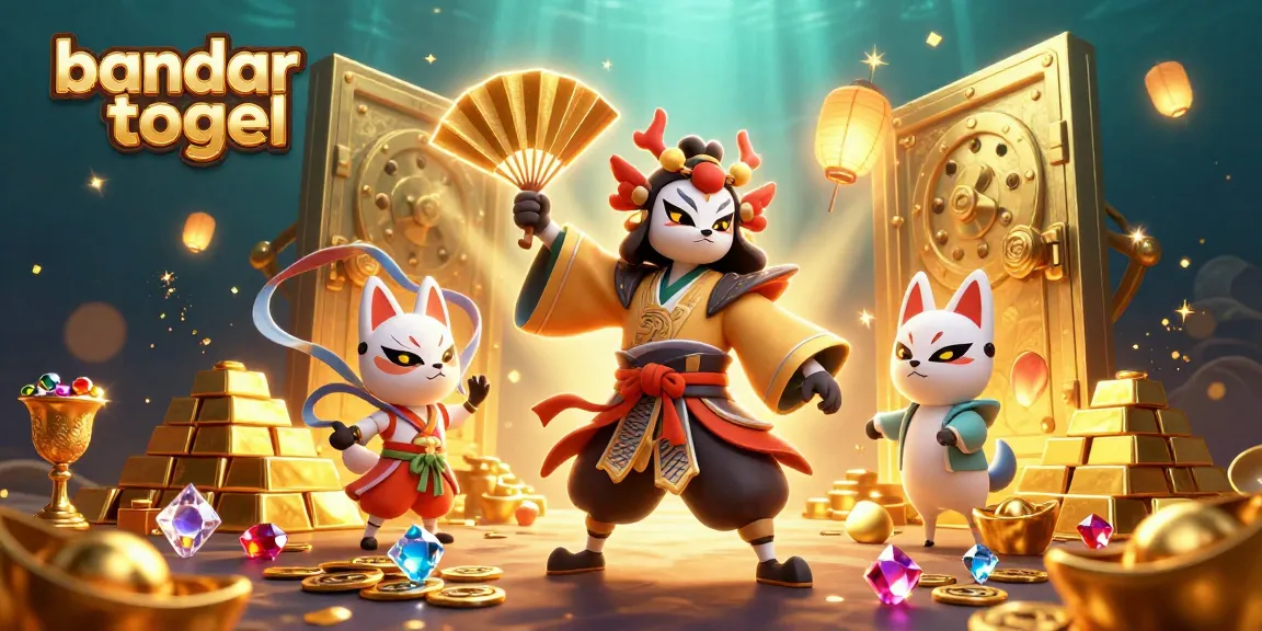 Experience the thrill of bandar togel with vibrant characters and rich casino elements in a dynamic 3D scene.