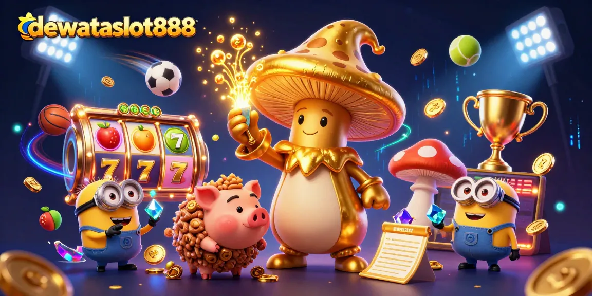 Melatih strategi slot di dewataslot888 dengan ilustrasi akun demo menarik dan karakter fantasi.