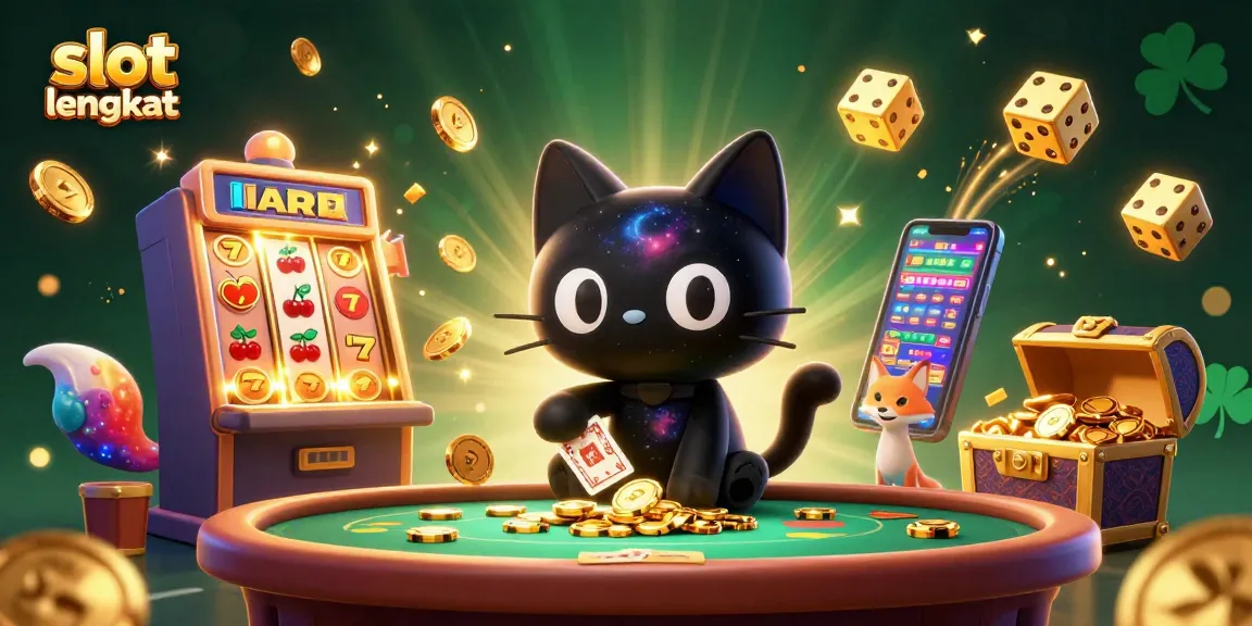 Experience thrilling slot online lengkap action with captivating characters in an engaging casino scene.