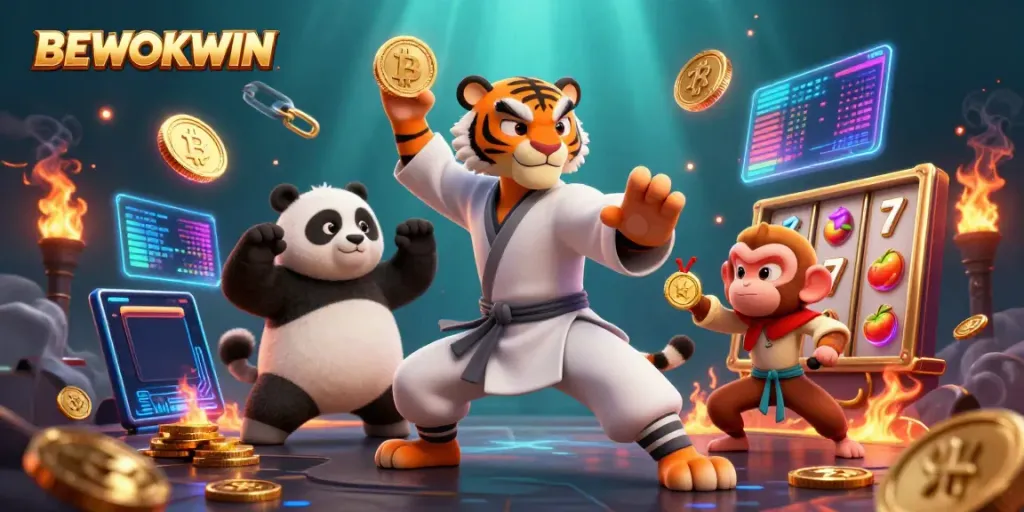 Menangkan jackpot di BEWOKWIN dengan simbol slot yang menarik dan karakter yang ceria.