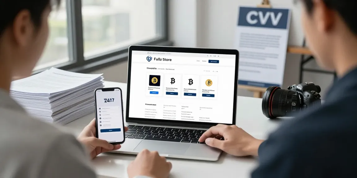 Customer exploring the Fullz Store for secure CVV dumps with Bitcoin payment options.