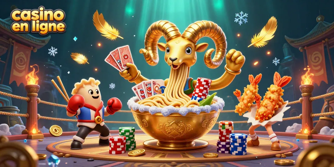 Jouer à des jeux captivants au casino en ligne avec une illustration animée dynamique.
