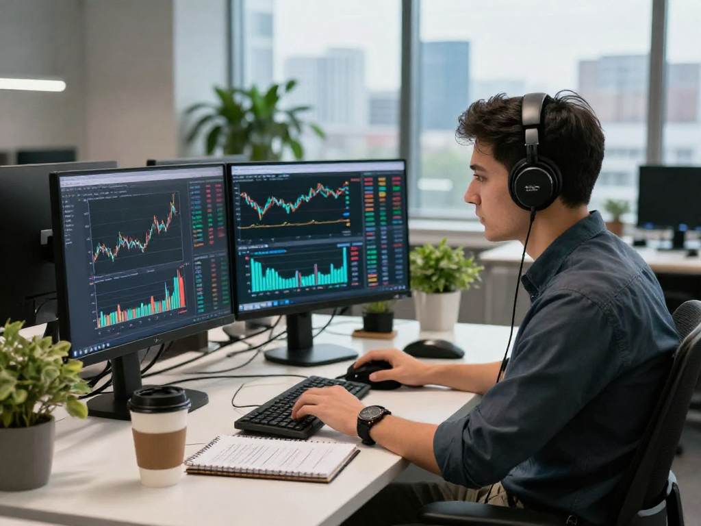 TradingView workspace with trader analyzing charts and market trends