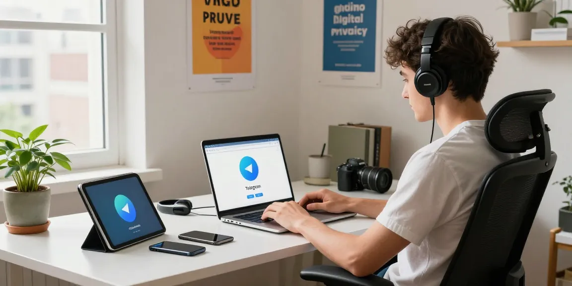 Using a VPN for telegram china access in a modern workspace setup