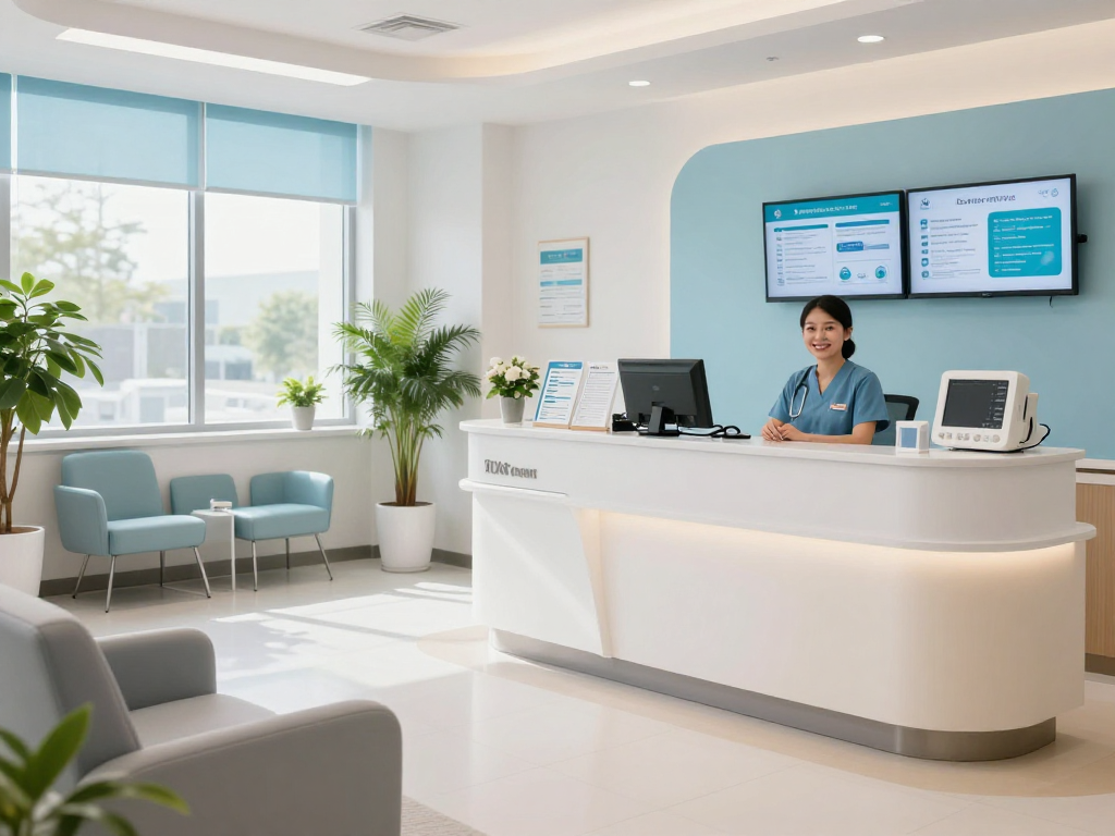 "slot7000 healthcare services, patient care in a modern clinic"