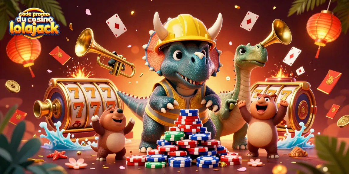 Jouez avec le code promo du casino lolajack pour gagner des récompenses sur une scène interactive fantastique.