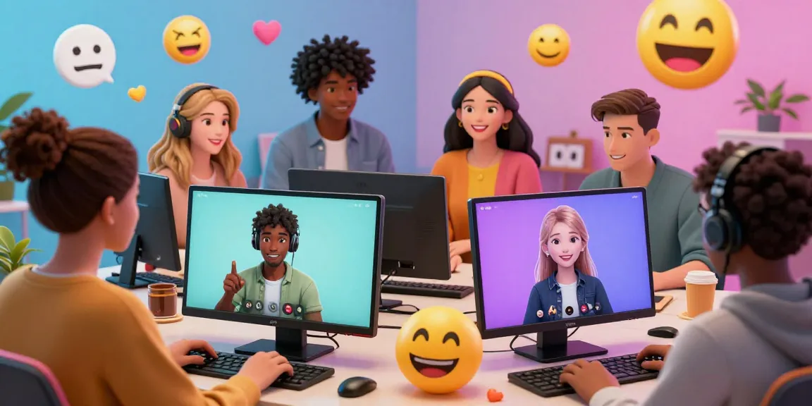 Dynamic scene of nsfw chat within a vibrant digital chatroom, showcasing diverse avatars and interactive elements.