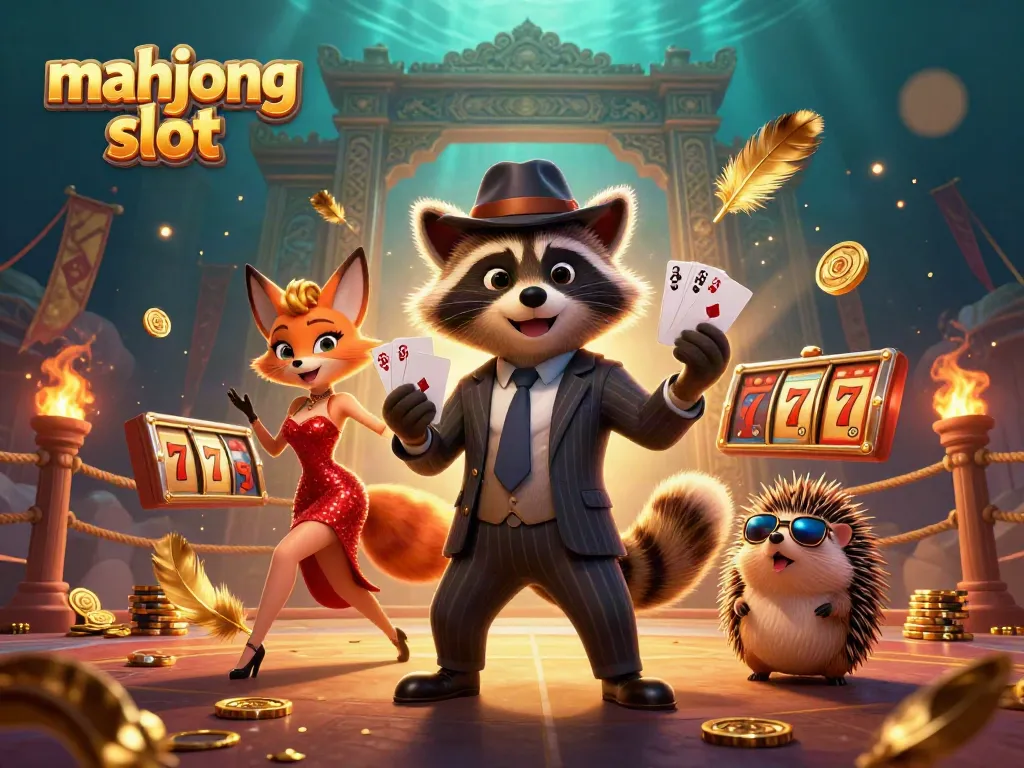 Capture excitement with this mahjong slot scene featuring colorful characters and dynamic casino elements.
