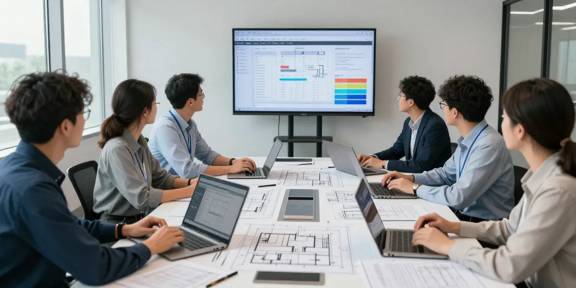 Engineering services Missouri team collaboration in modern office setting, showcasing professional analysis and project management.