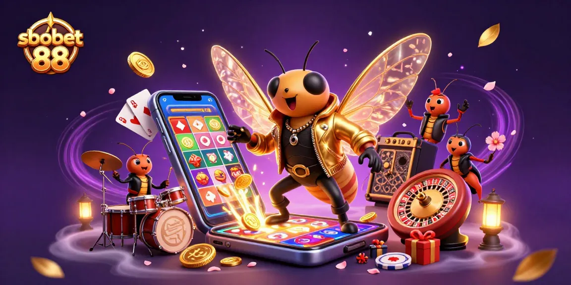 Engage in thrilling gameplay with sbobet 88 featuring vibrant slot games and dynamic casino characters.