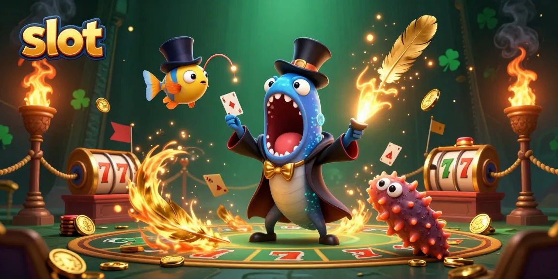 Spin slot reels in a vibrant underwater magic scene with glowing elements and engaging characters.