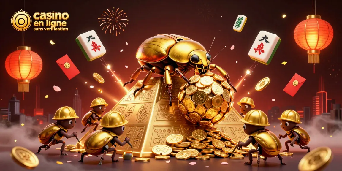 Gagnez au casino en ligne sans verification grâce à des symboles de jeu illuminés et des éléments festifs.