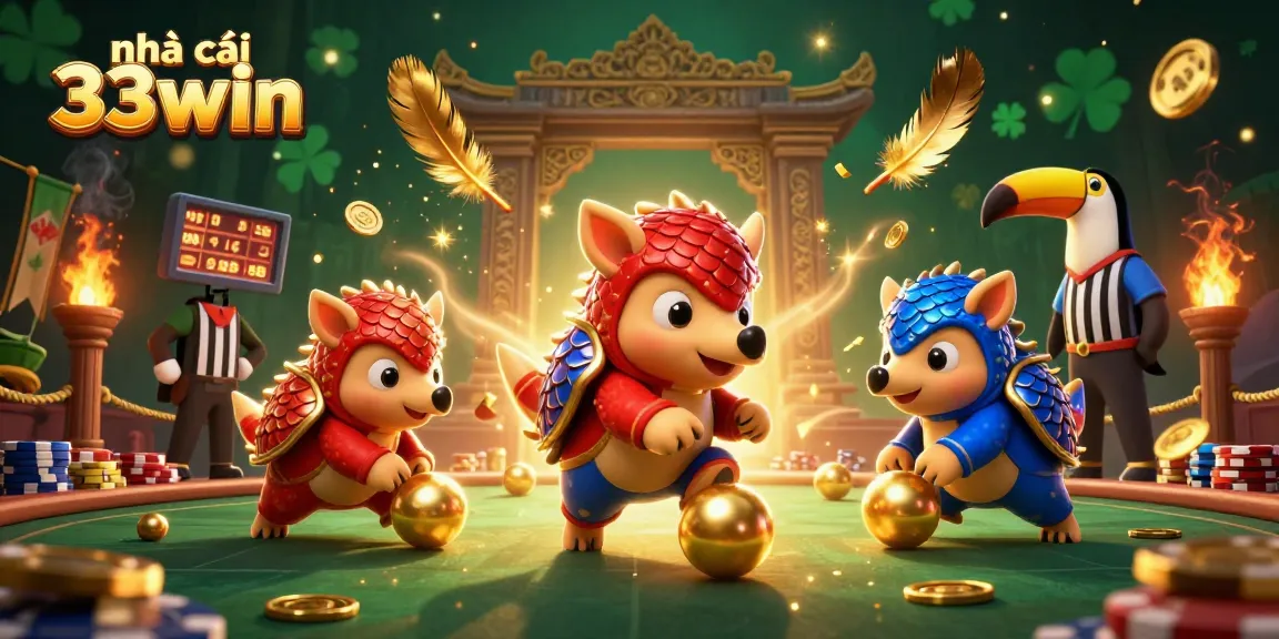 Experience thrilling action at nhà cái 33win as rival pangolins battle through poker chips.