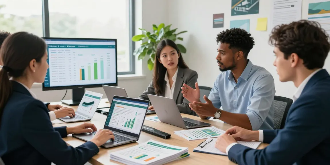 Team discussing big 6 energy suppliers pricing strategies in a modern office
