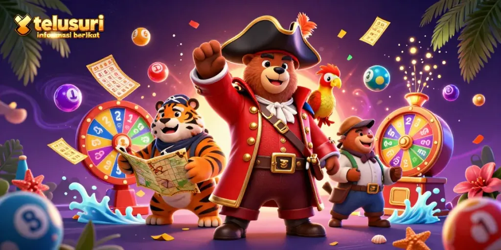 Telusuri informasi berikut dengan aksi menarik dari permainan lotere berwarna-warni yang dihidangkan secara detail.