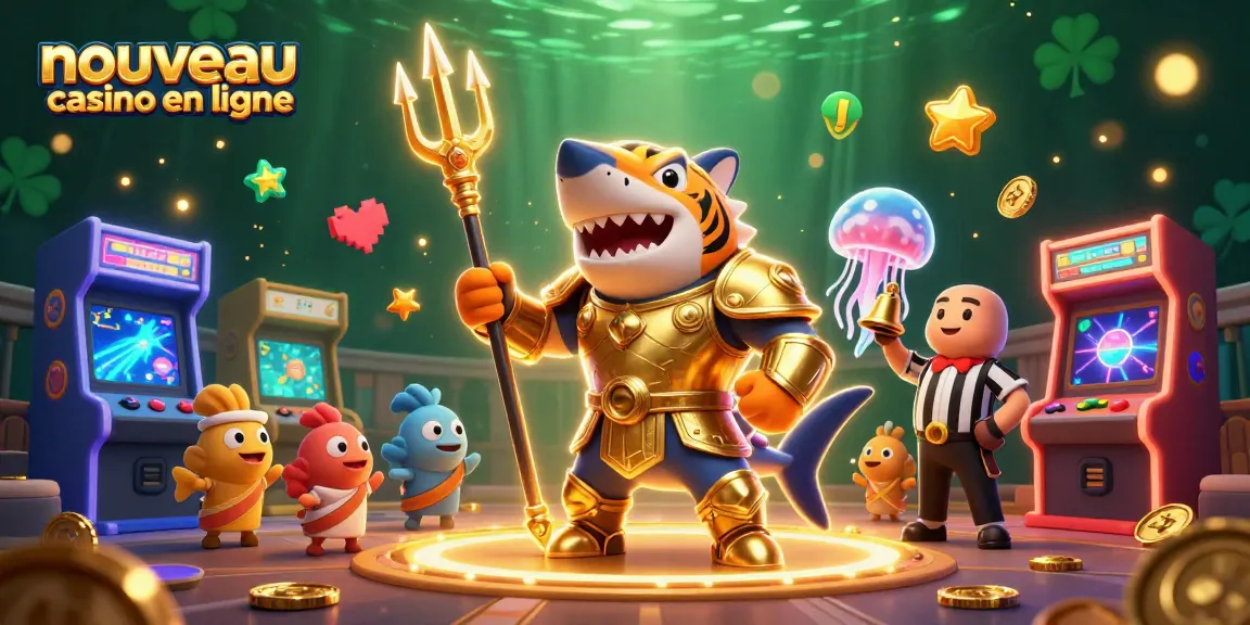 Le nouveau casino en ligne présente un incroyable groupe de personnages dans une arène sous-marine.