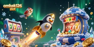 Mengalami keseruan bermain ombak126 slot dengan simbol jackpot dan slot reels berkilau di latar luar angkasa.