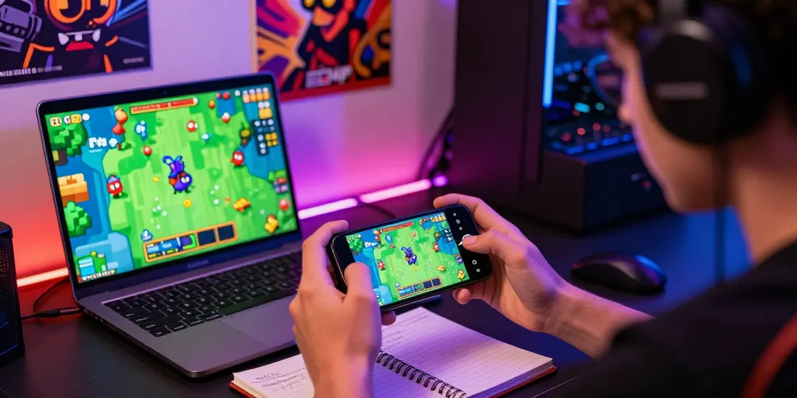 Tappy Bird by 100HP Gaming player immersed in a vibrant gaming setup with dynamic visuals and colorful pixel art.