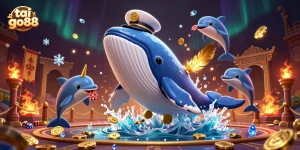 Engage with tai go88 excitement as whales and dolphins showcase thrilling casino action amidst rich gaming elements.