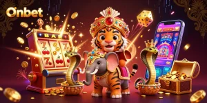 Experience thrilling jackpots at Onbet with 3D characters and dynamic casino elements.