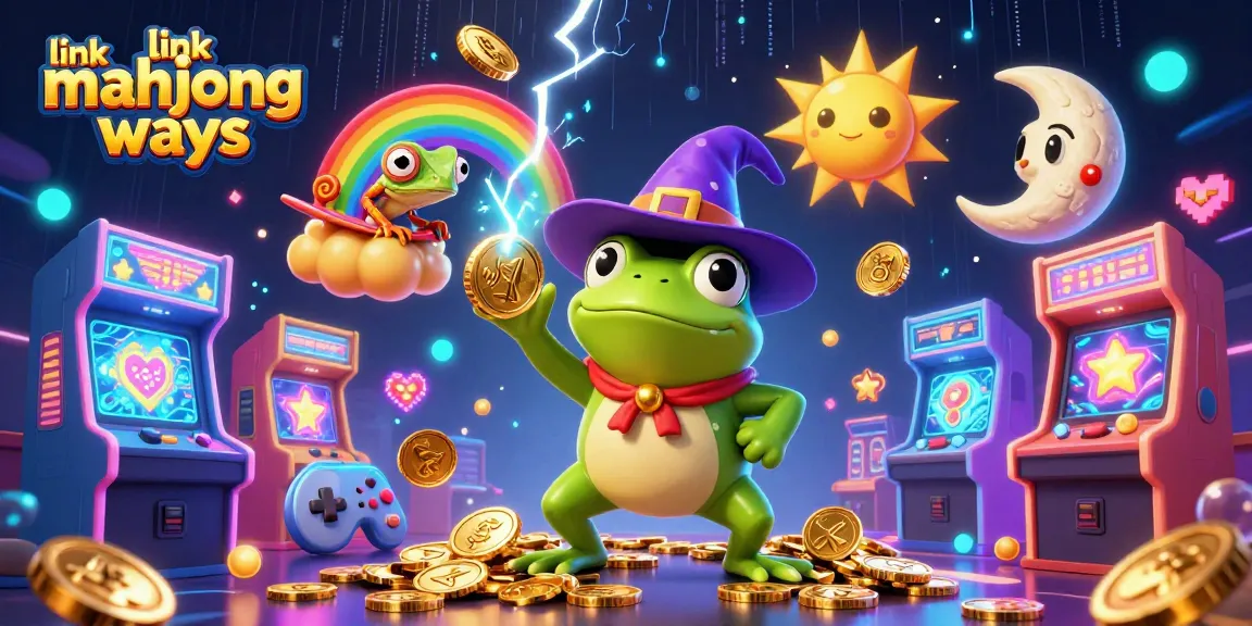 Spin to win on link mahjong ways with a dazzling storm of golden coins and vibrant characters!