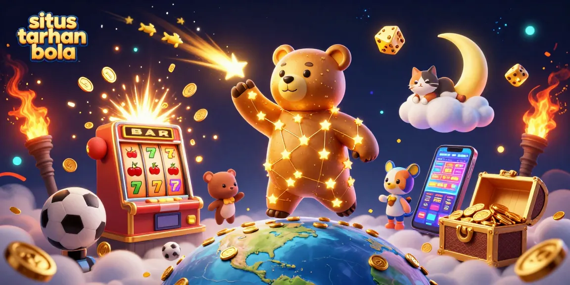 Experience thrilling sports betting action at situs taruhan bola with cosmic characters and explosive wins!