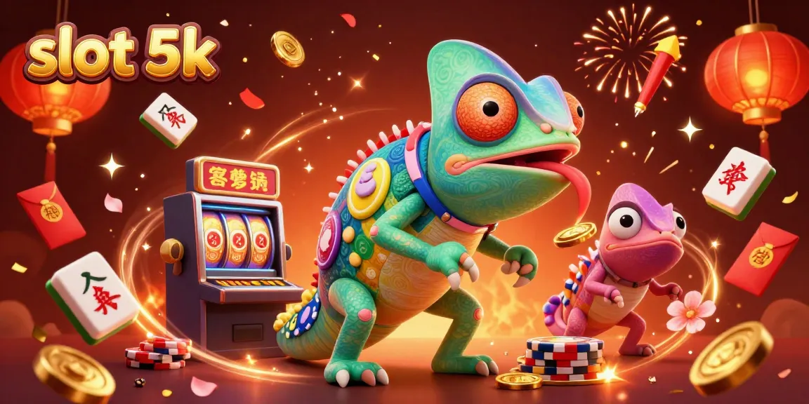 Experience thrilling gameplay with slot 5k, featuring dazzling illustrations of casino excitement and jackpots.