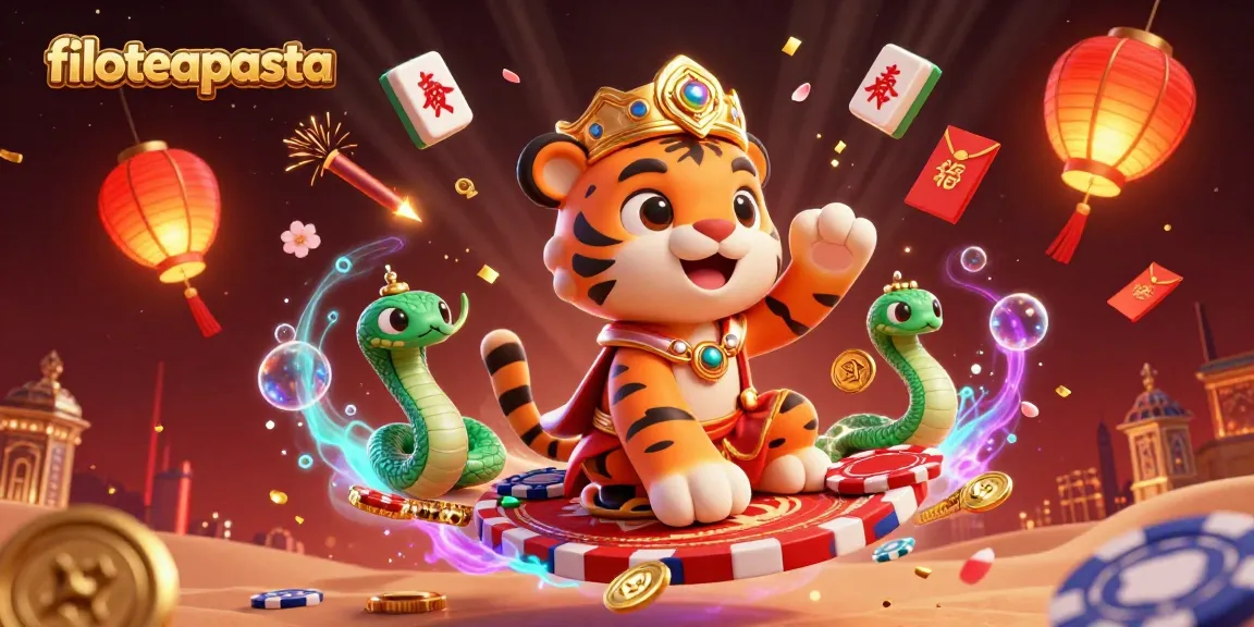 Experience filoteapasta's vibrant gaming scene with rich casino-themed elements and dynamic characters.