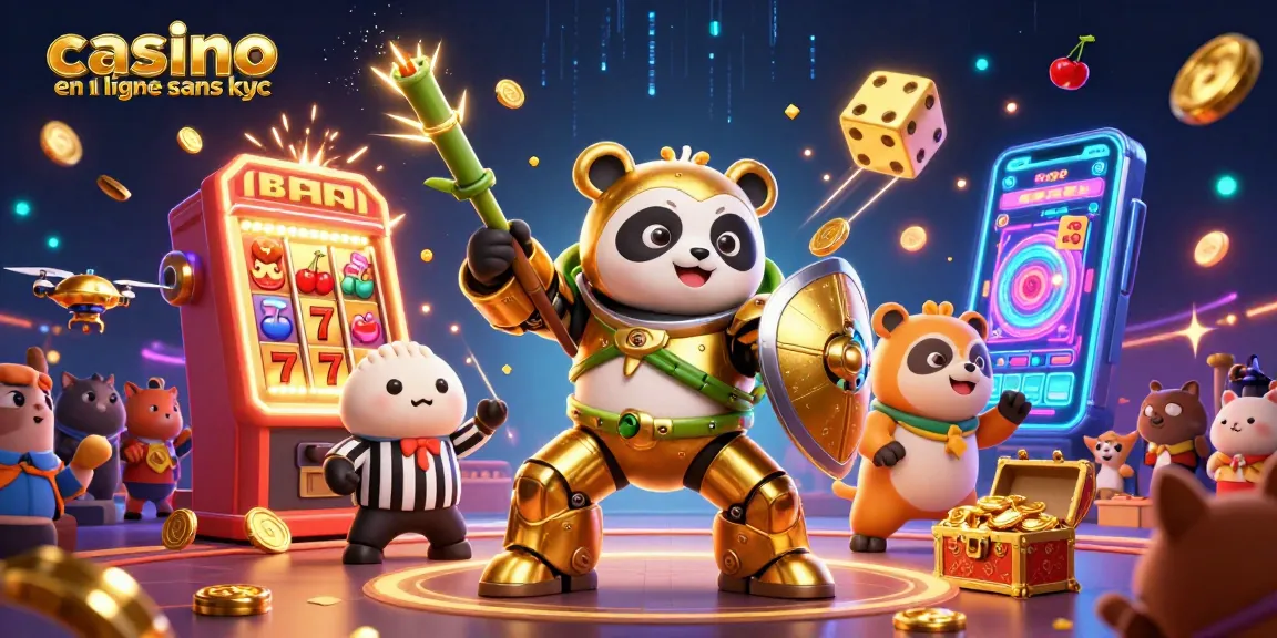 Jouer dans un casino en ligne sans KYC avec des machines à sous et des personnages animés.